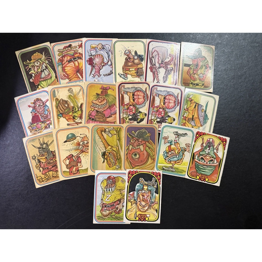 Vintage Donruss Super Freak Baseball Football Stickers Lot of 20 As-Is